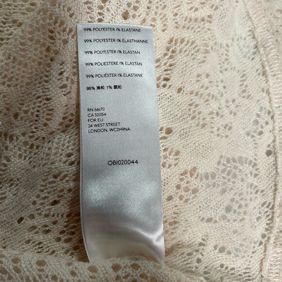 Free People Coffee In The Morning Ivory Lace Tunic Top Size Small - Picture 5 of 5